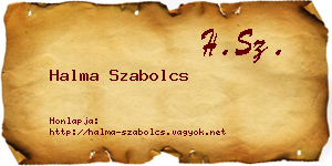 Halma Szabolcs névjegykártya